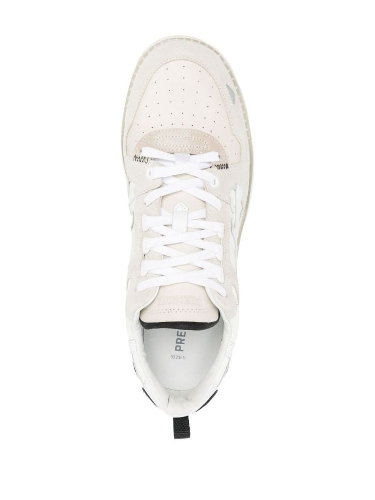 Neutral Drake Leather Low-top Sneakers