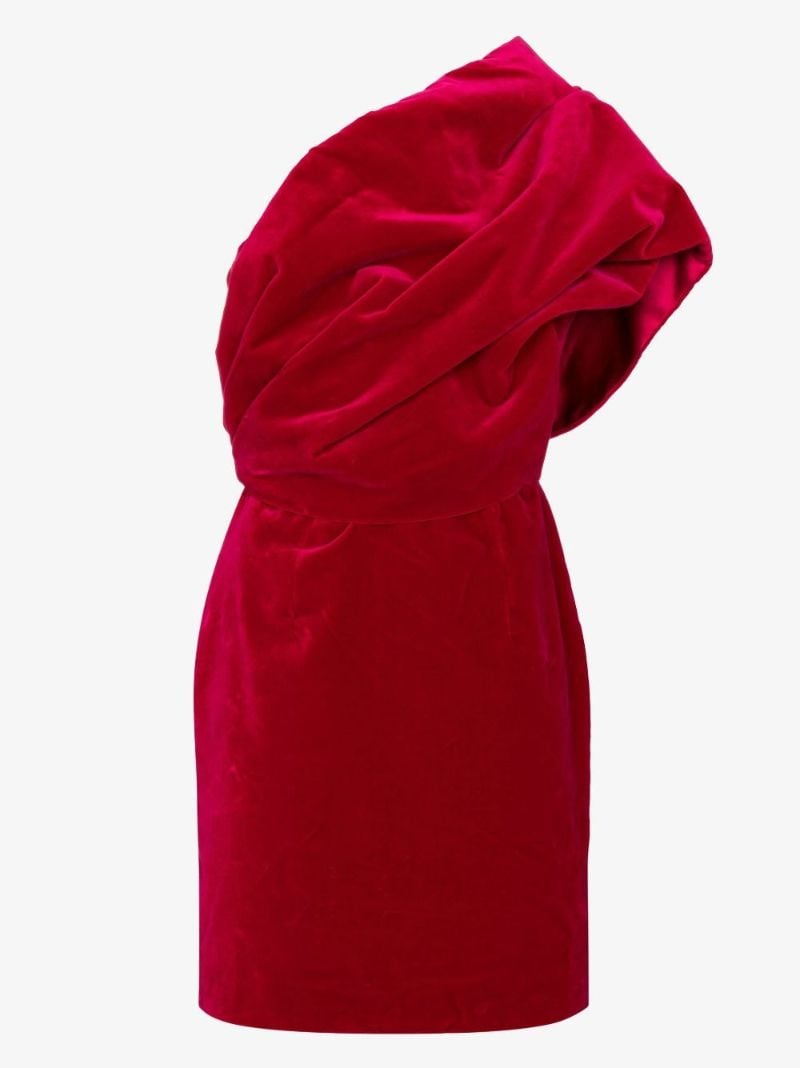 Red One Shoulder Mini Dress