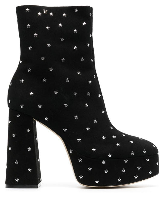 Black Dolly Star 120 Suede Ankle Boots
