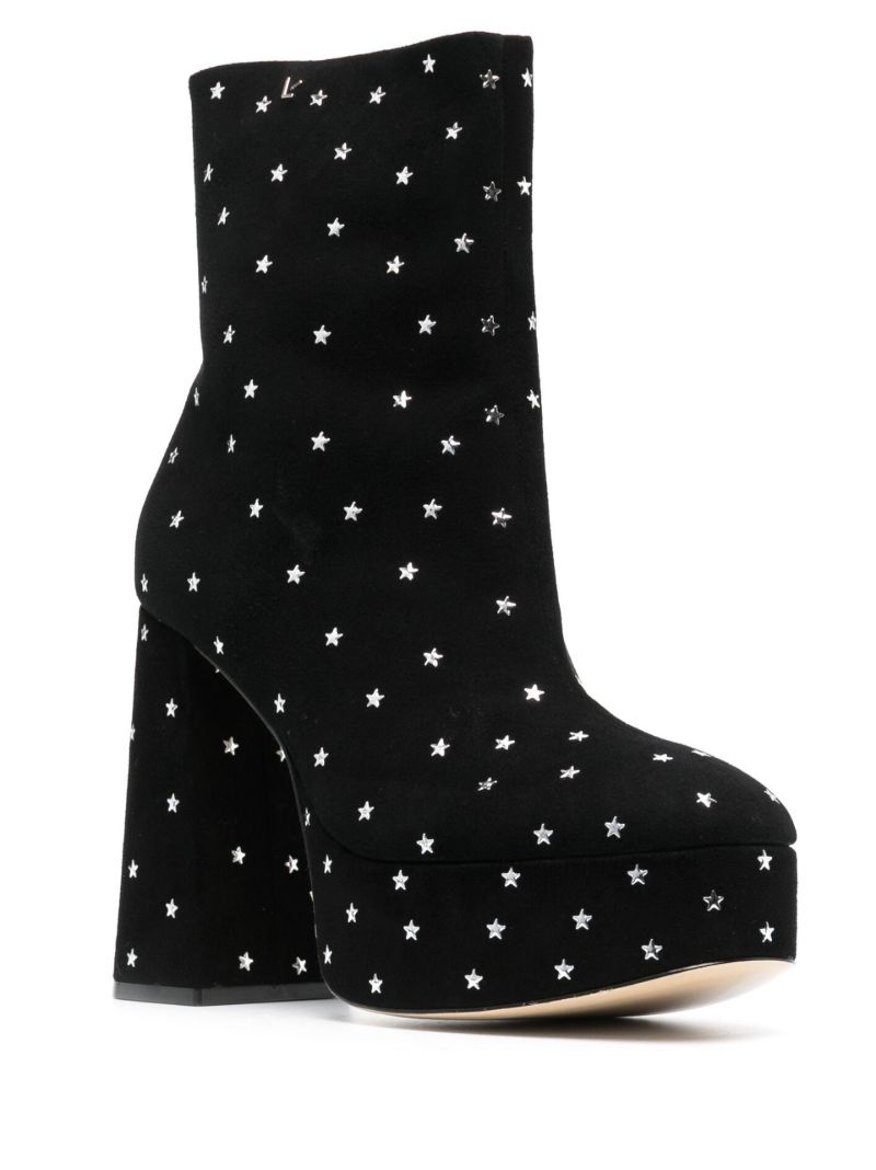 Black Dolly Star 120 Suede Ankle Boots