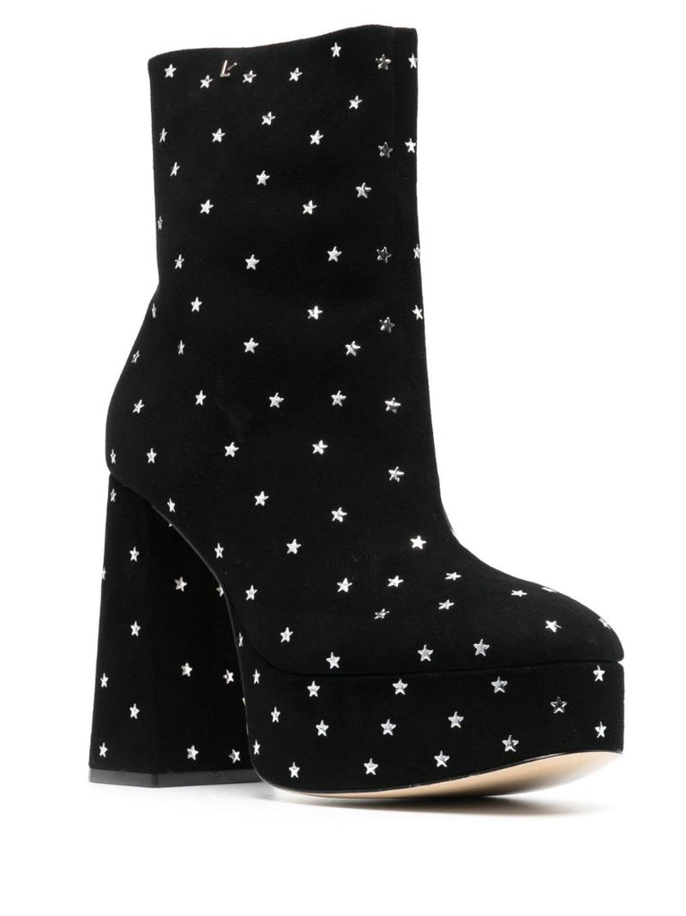 Black Dolly Star 120 Suede Ankle Boots