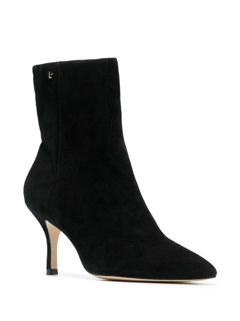 Black Kate Mini 80 Suede Ankle Boots