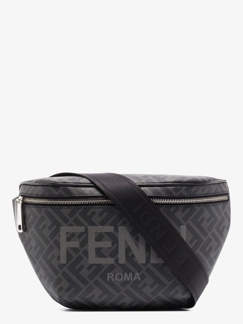 Black Ff Logo Cross Body Bag