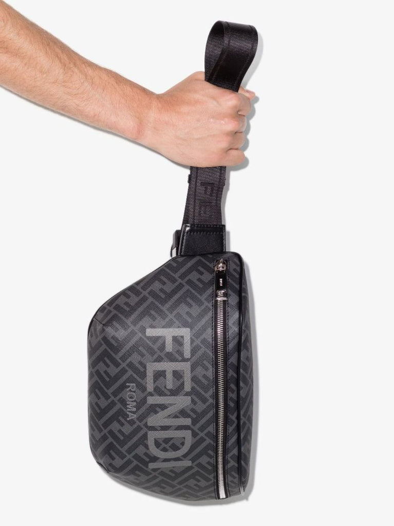 Black Ff Logo Cross Body Bag