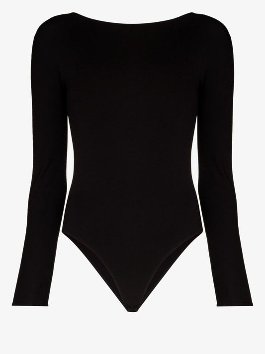 Black the Back-cut-out Bodysuit
