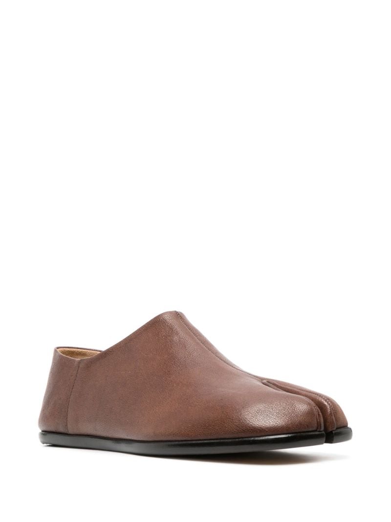 Brown Tabi Slip on Loafers