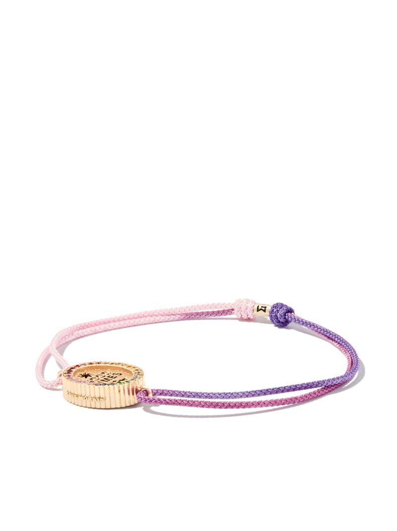 14k Yellow Gold the Good Times Skull Ombre Bracelet