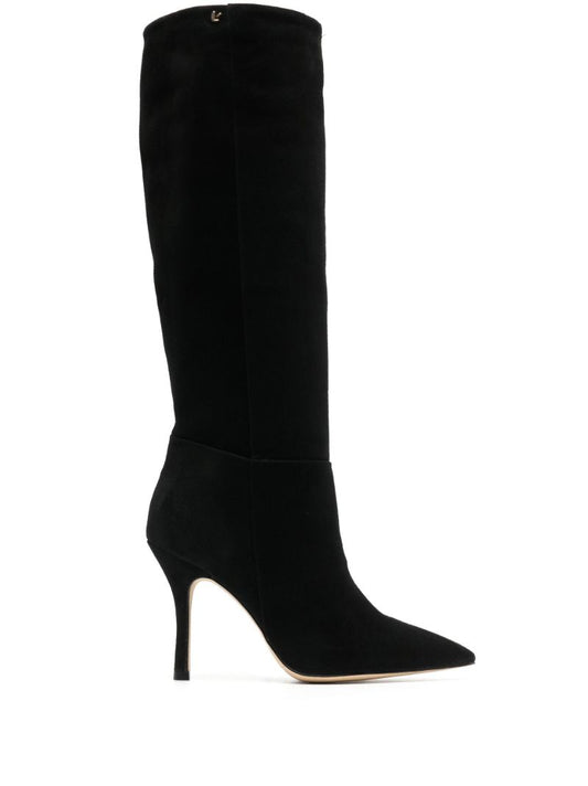Black Kate 100 Suede Knee-high Boots