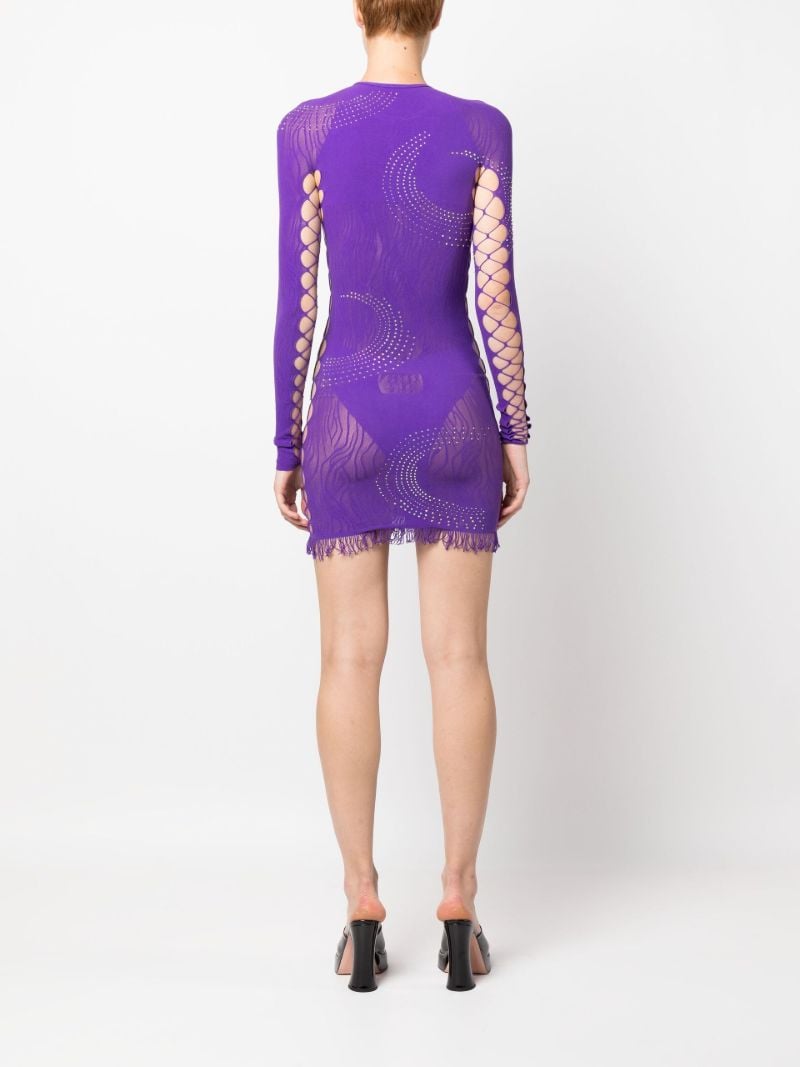 Purple Miranda Cut-out Dress