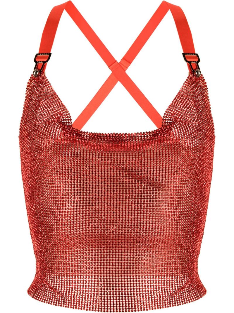 Red Bambi Chain Mail Top