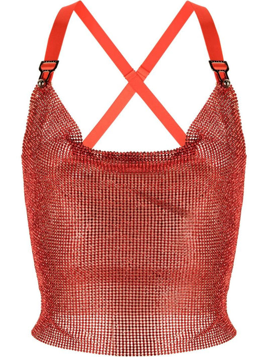 Red Bambi Chain Mail Top