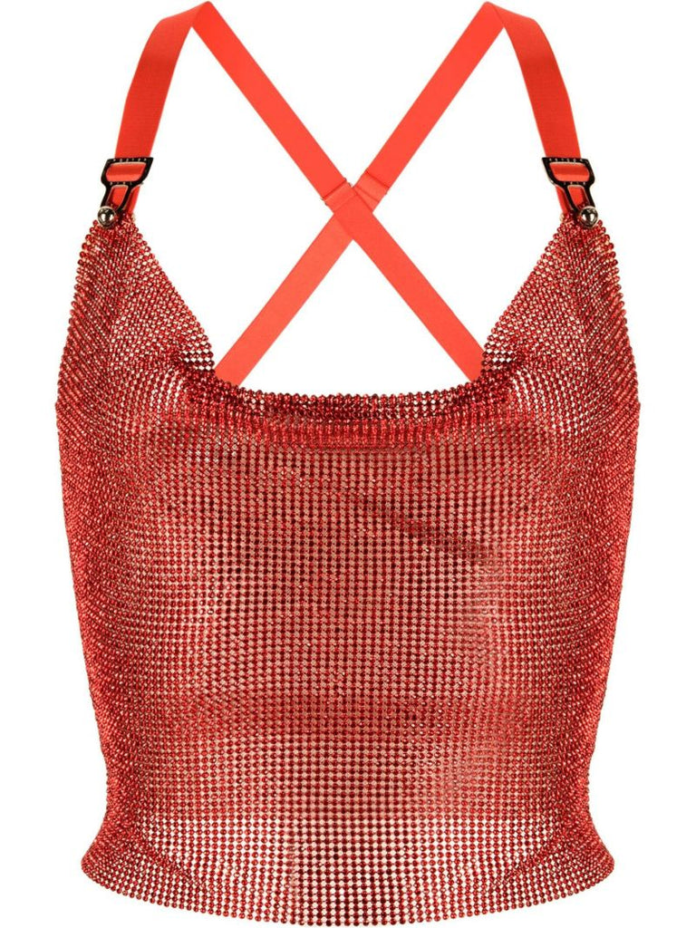 Red Bambi Chain Mail Top