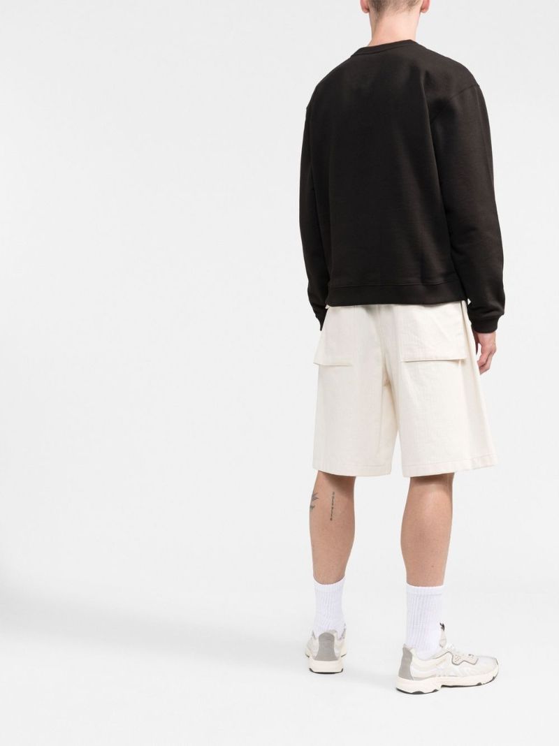 Black Boke Flower Embroidered Sweatshirt