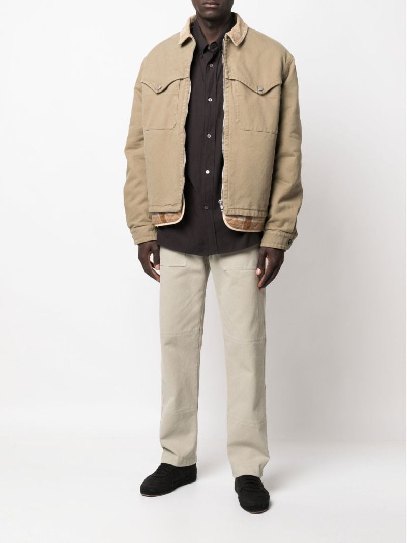 Neutral Layered Cotton Jacket