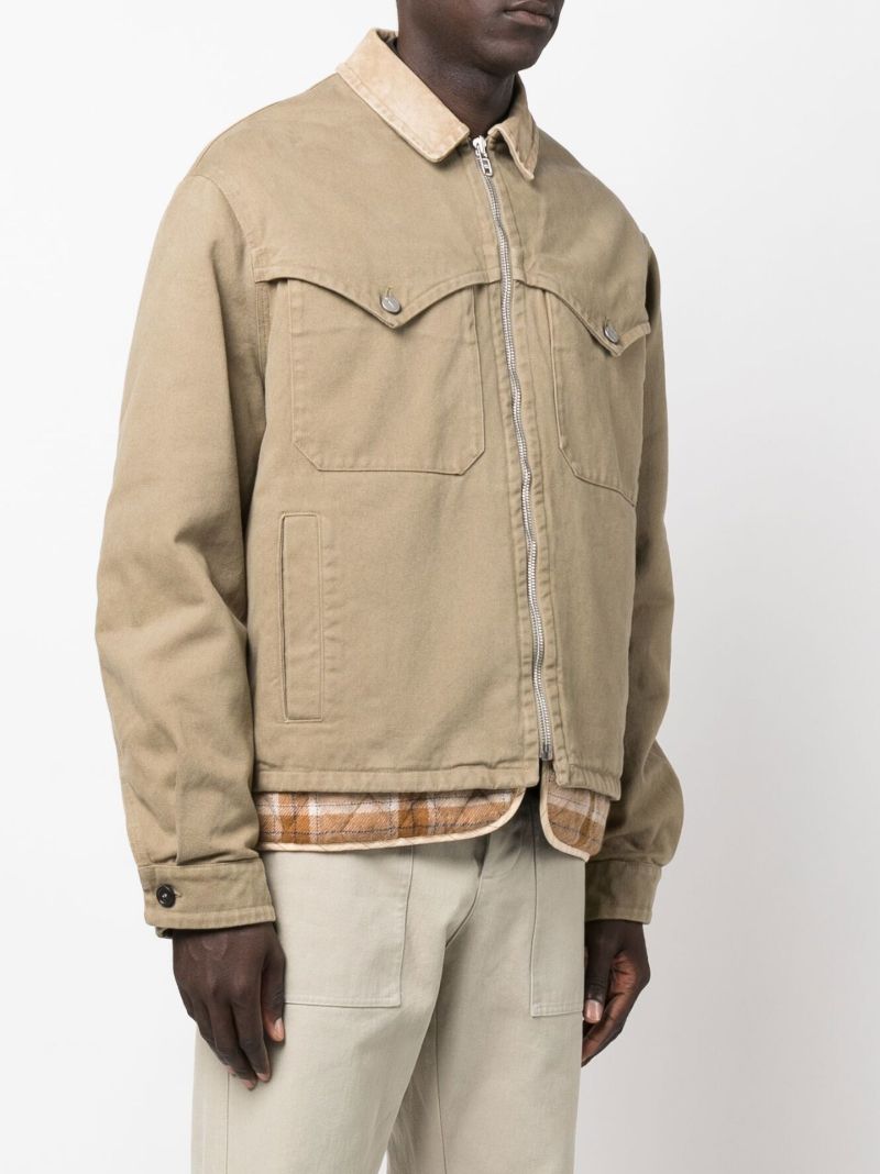 Neutral Layered Cotton Jacket
