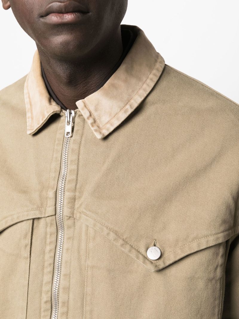 Neutral Layered Cotton Jacket