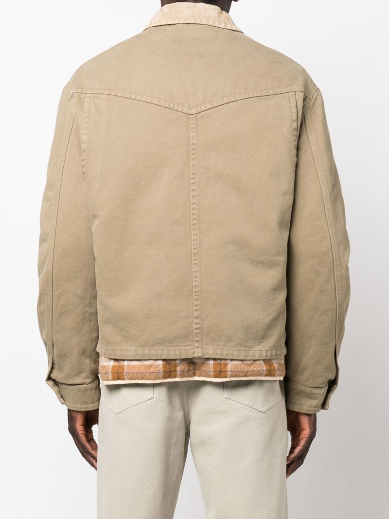Neutral Layered Cotton Jacket