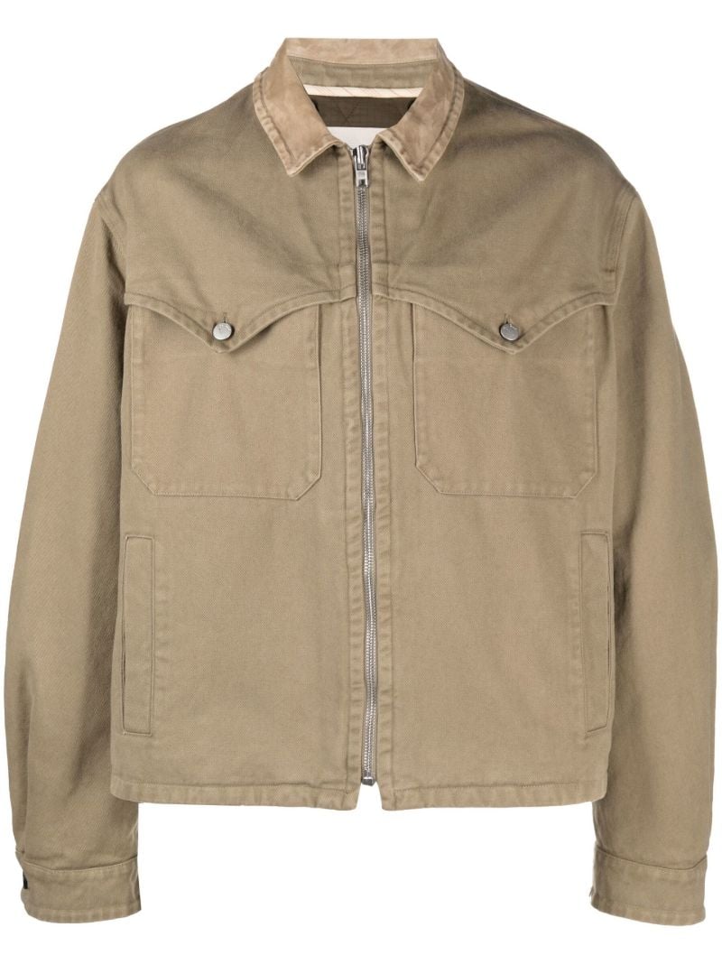 Neutral Layered Cotton Jacket