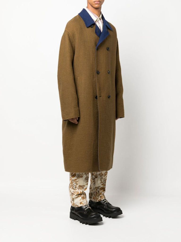 Green Vincent Wool Overcoat