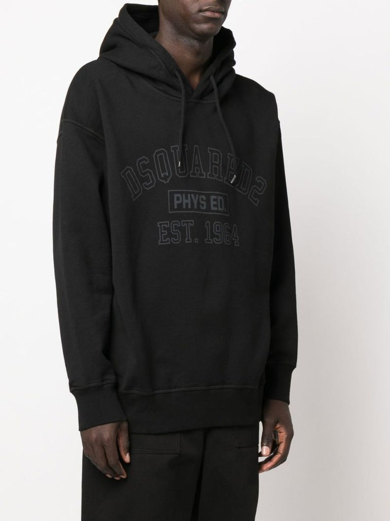 Black Logo Physical Ed Hoodie