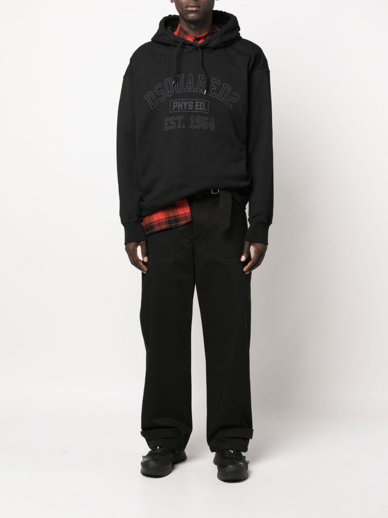 Black Logo Physical Ed Hoodie