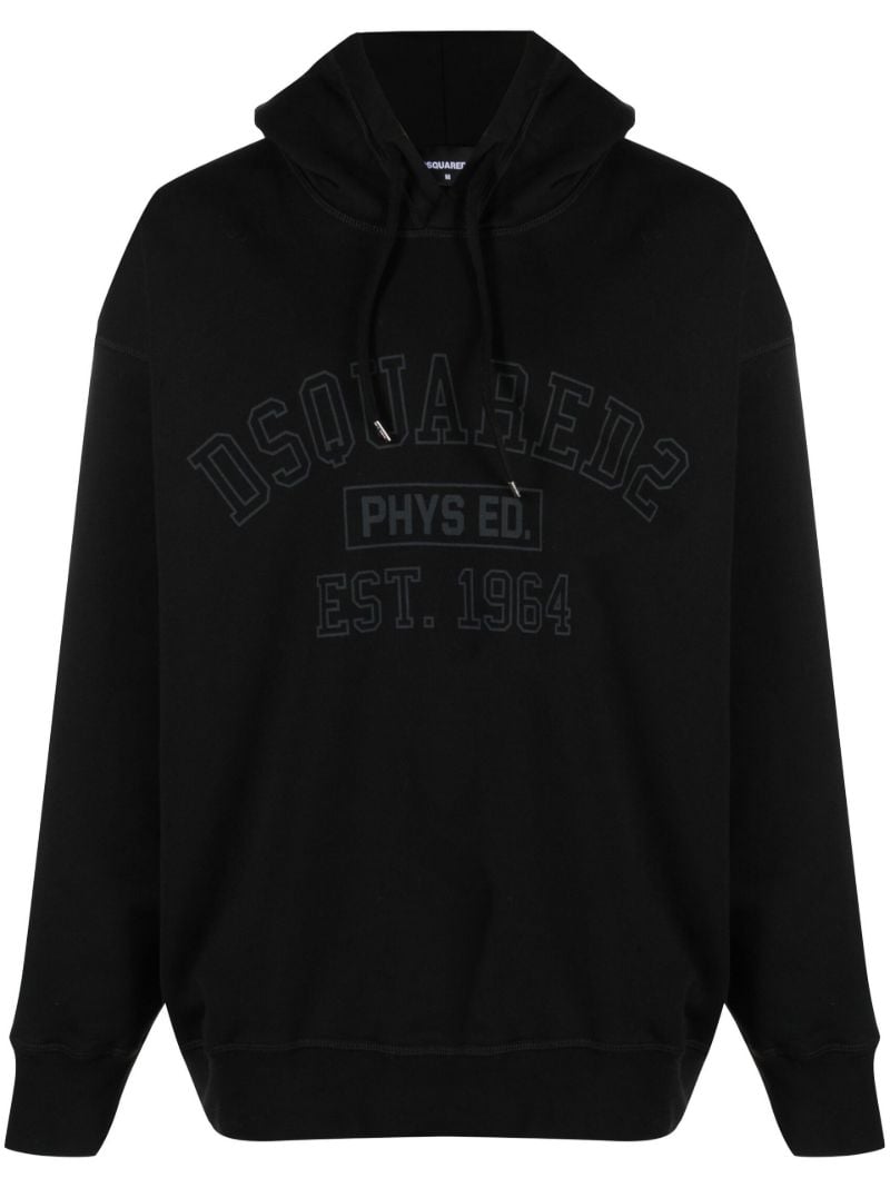 Black Logo Physical Ed Hoodie