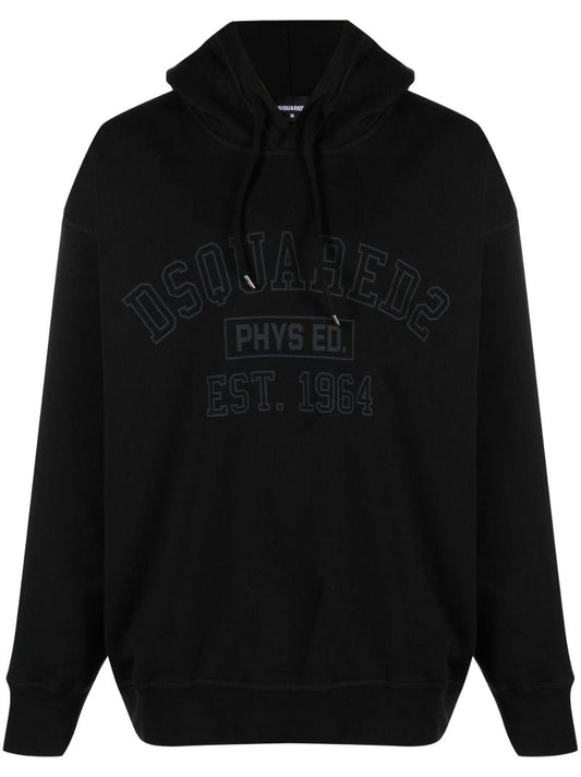 Black Logo Physical Ed Hoodie