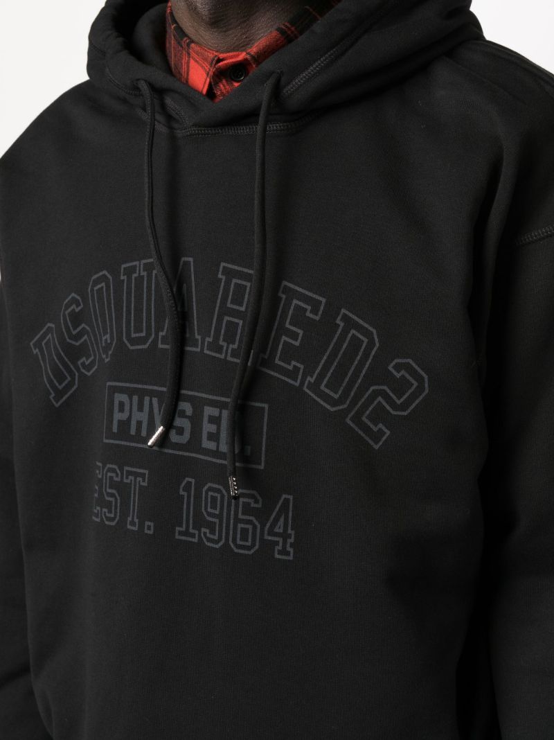 Black Logo Physical Ed Hoodie