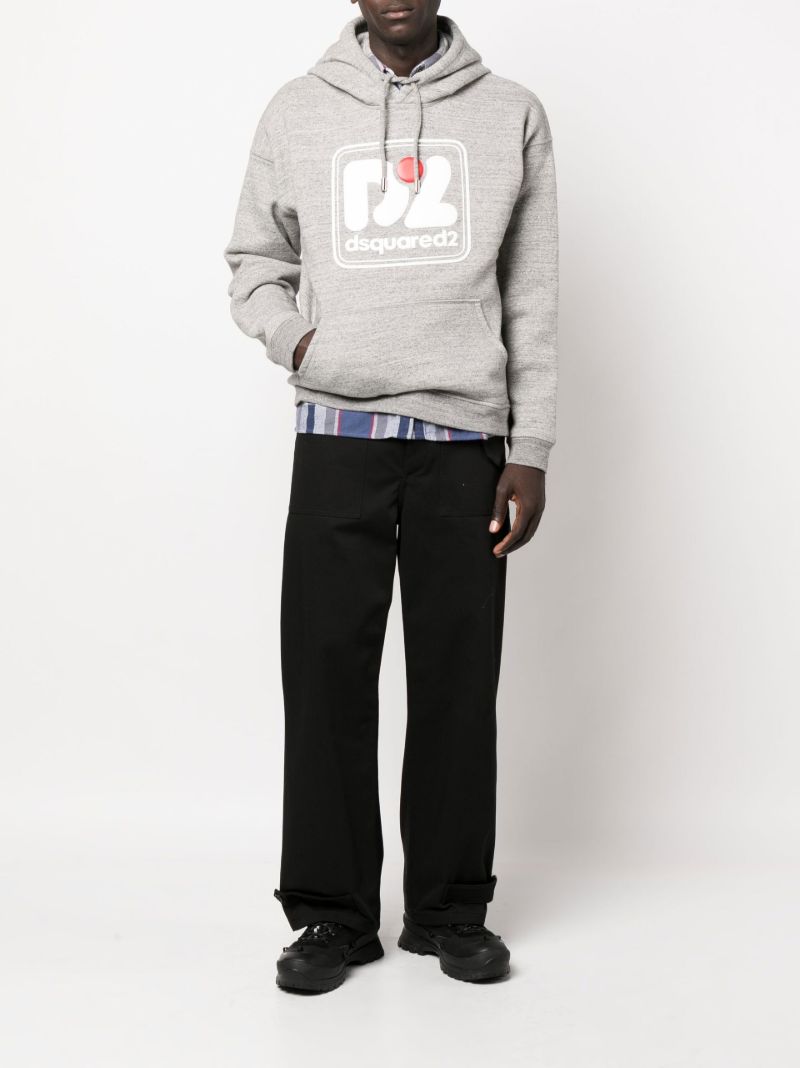 Grey Camo Patch Herca Anorak Hoodie