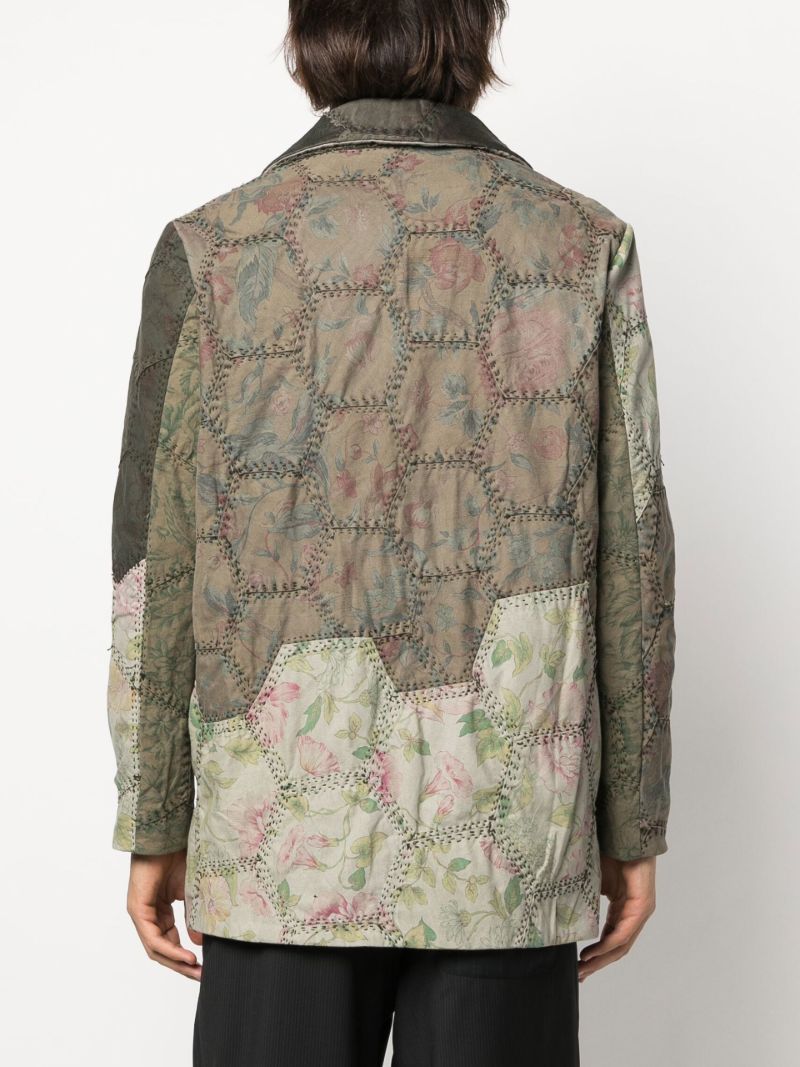 Green Jacob Quilted Peacoat