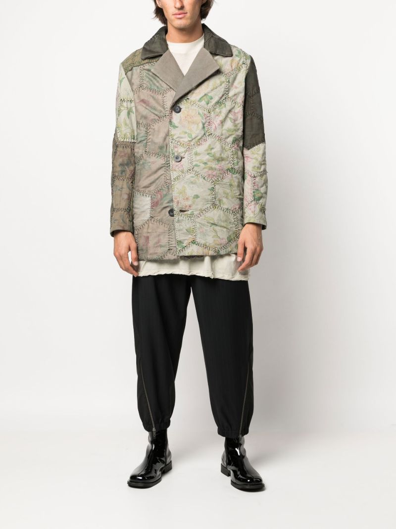Green Jacob Quilted Peacoat