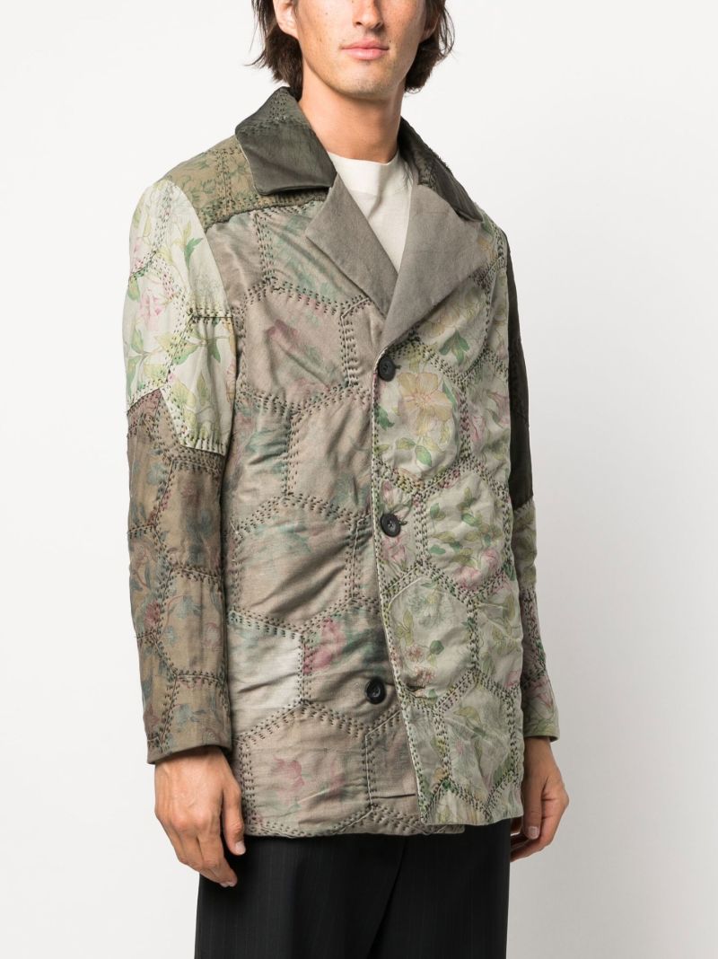 Green Jacob Quilted Peacoat