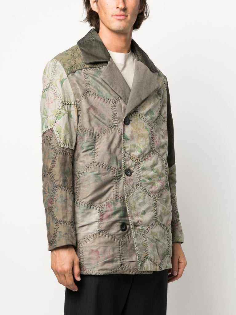 Green Jacob Quilted Peacoat