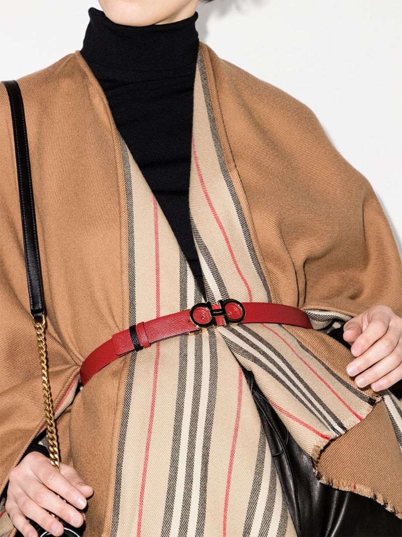 Adjustable Gancini Buckle Belt