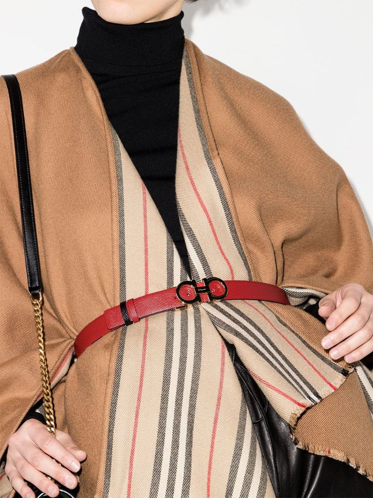 Adjustable Gancini Buckle Belt