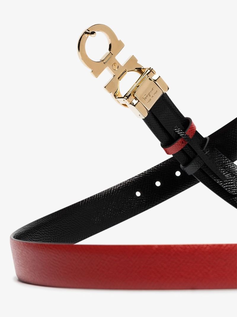 Adjustable Gancini Buckle Belt