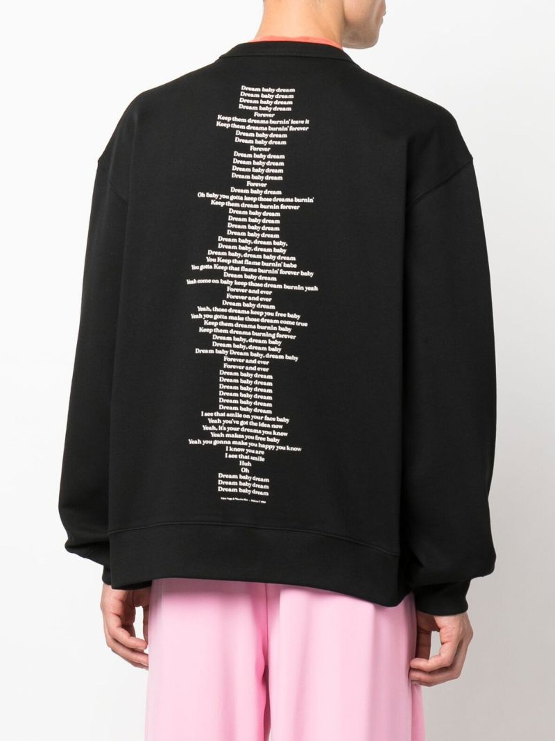 Black Printed Sweatshirt