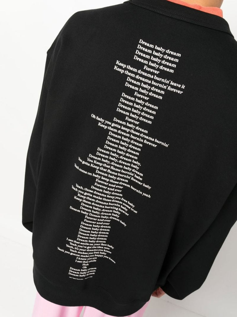 Black Printed Sweatshirt