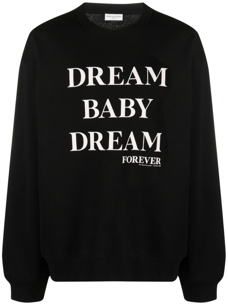 Black Printed Sweatshirt