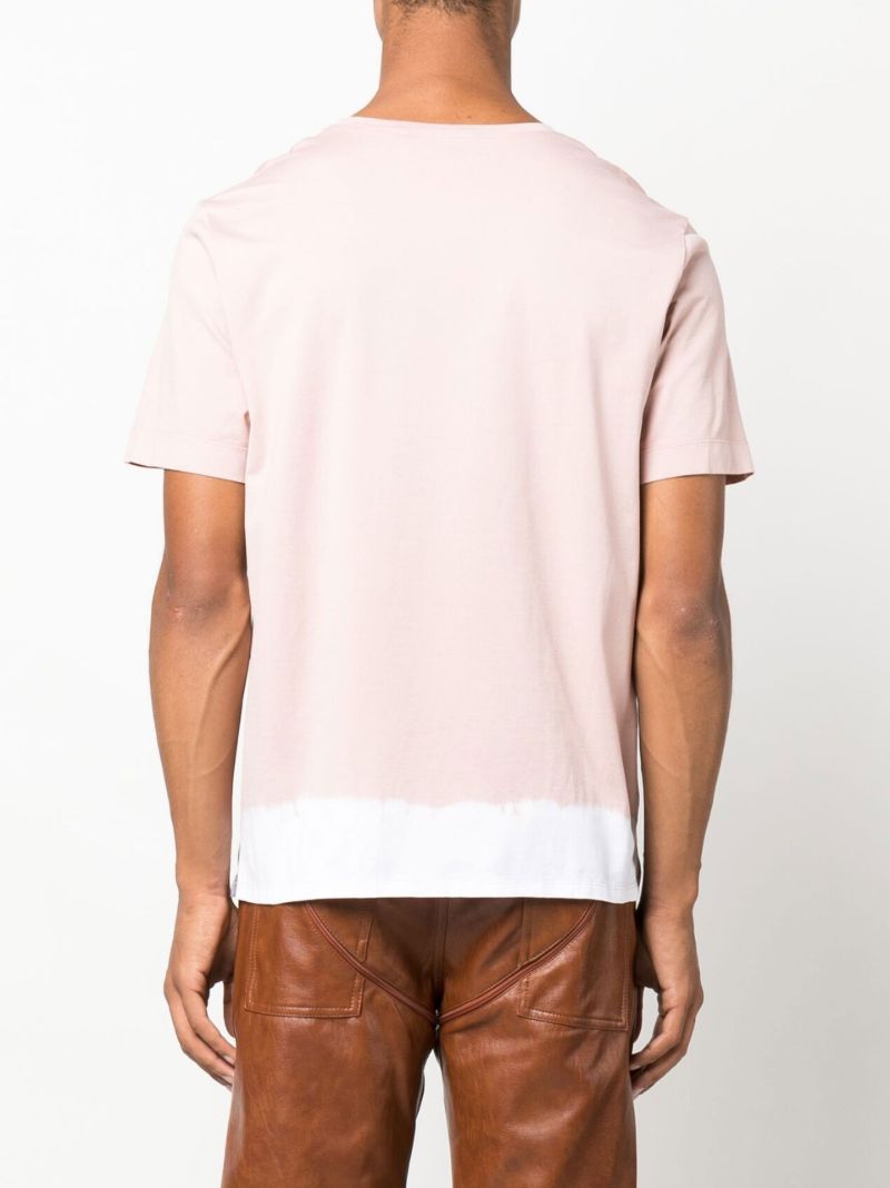 Pink Embroidered Pocket T-shirt