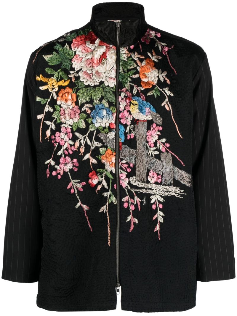 Black Tino Embroidered Jacket