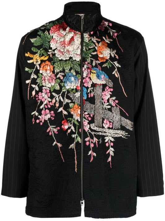 Black Tino Embroidered Jacket