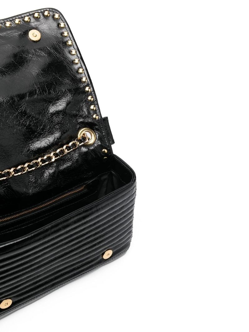 Black Biker Jacket Crossbody Leather Bag