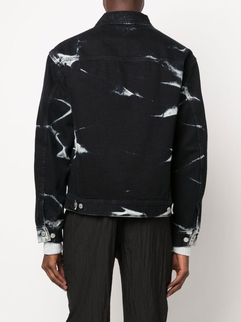 Black Vuskin Denim Shirt Jacket
