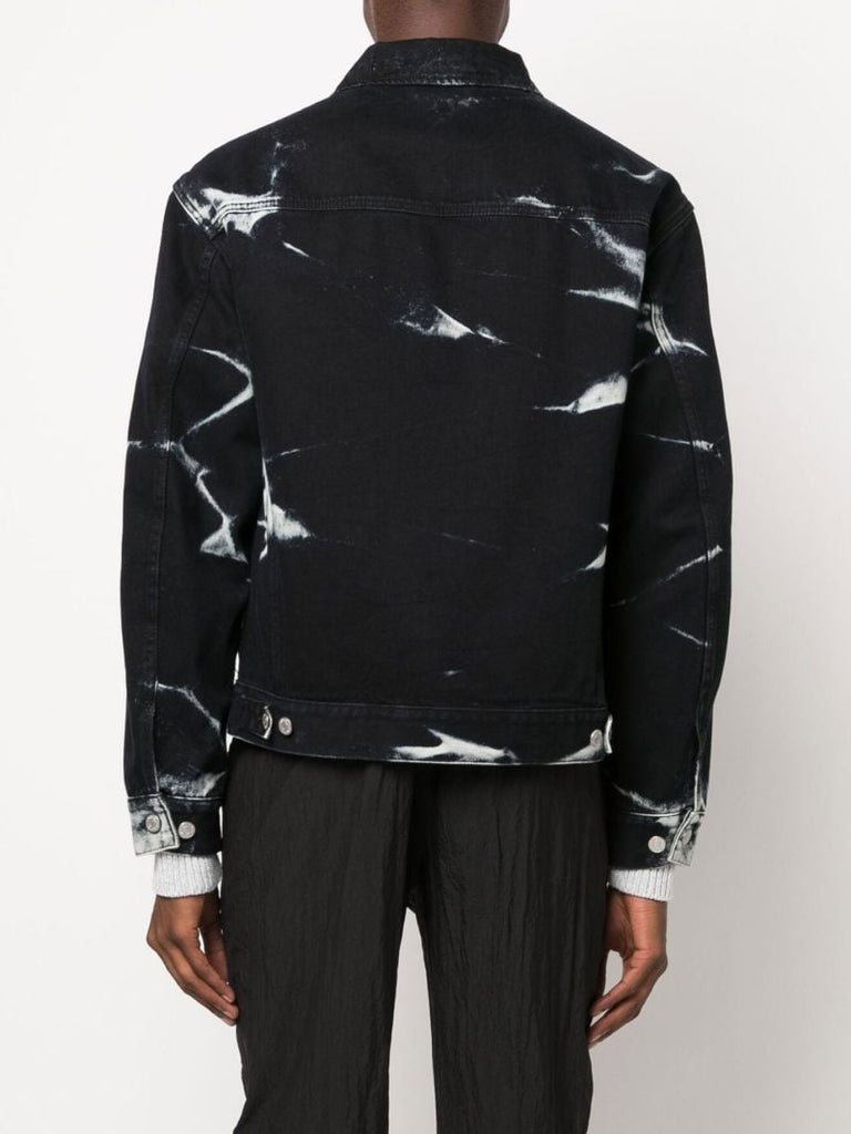 Black Vuskin Denim Shirt Jacket