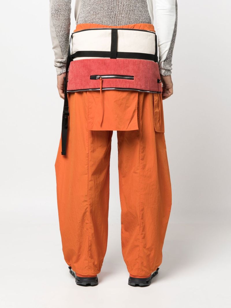Orange Packable Straight-leg Cargo Trousers