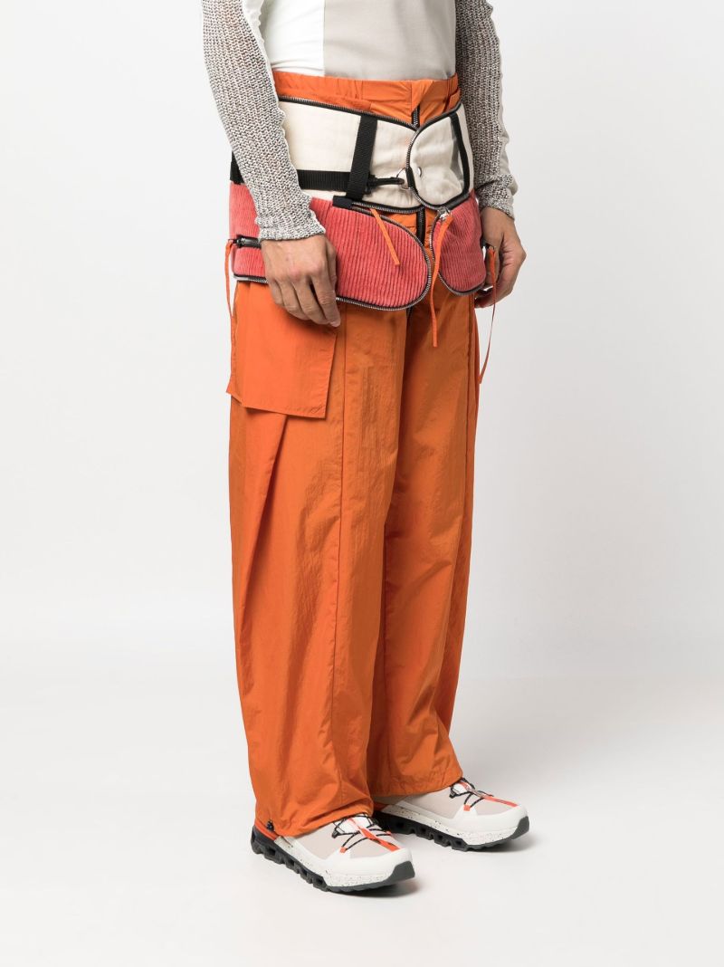 Orange Packable Straight-leg Cargo Trousers