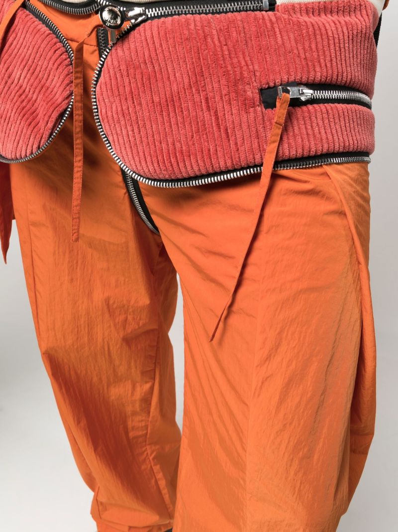Orange Packable Straight-leg Cargo Trousers