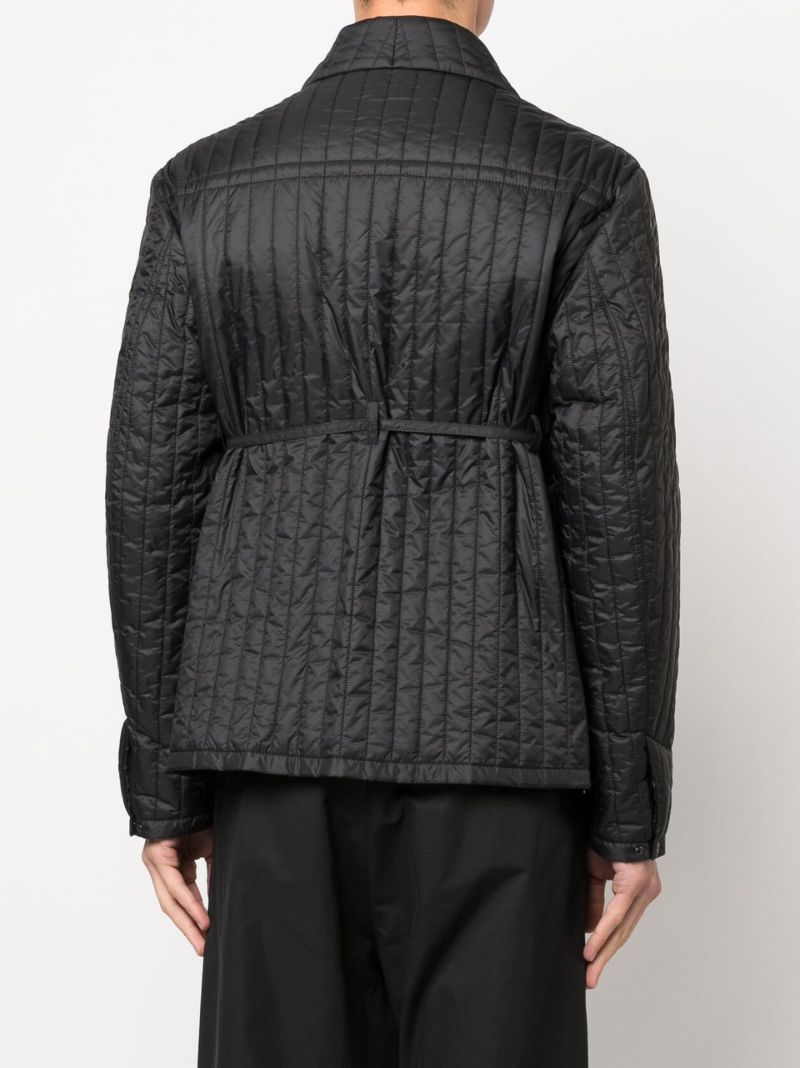 Black Quilted Worker Jacket