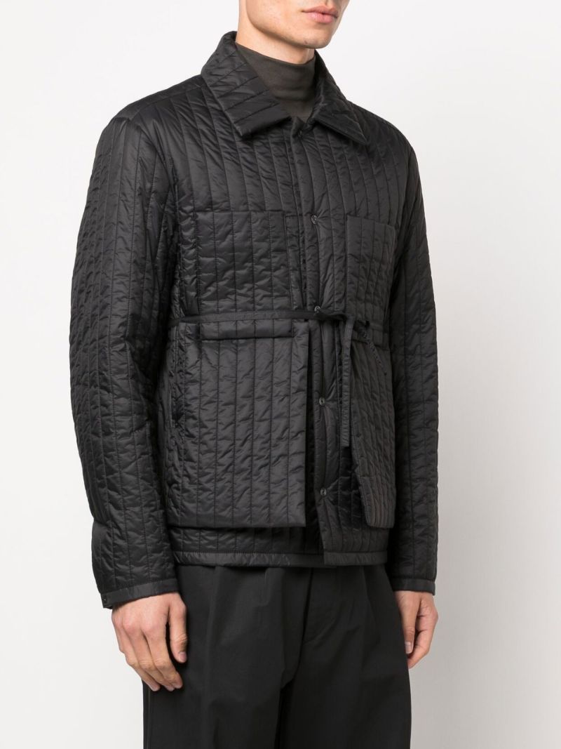 Black Quilted Worker Jacket